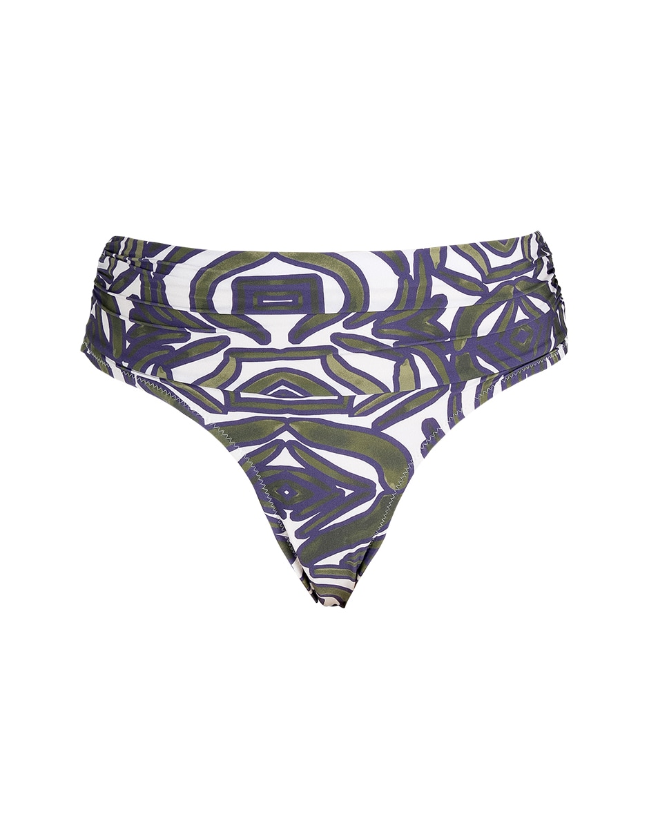 Bikini zingara estampado macroprint a la cadera para mujer