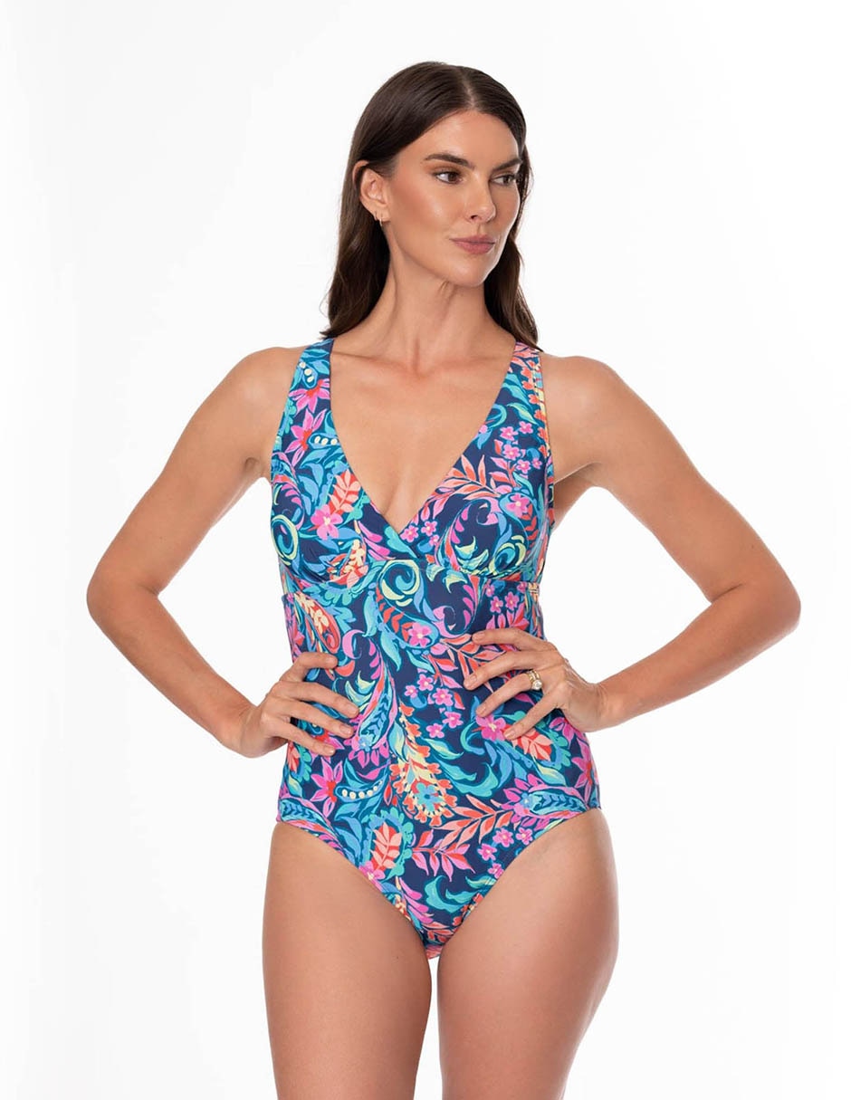 Tankini estampado floral con copas para mujer Tankini estampado floral con copas para mujer