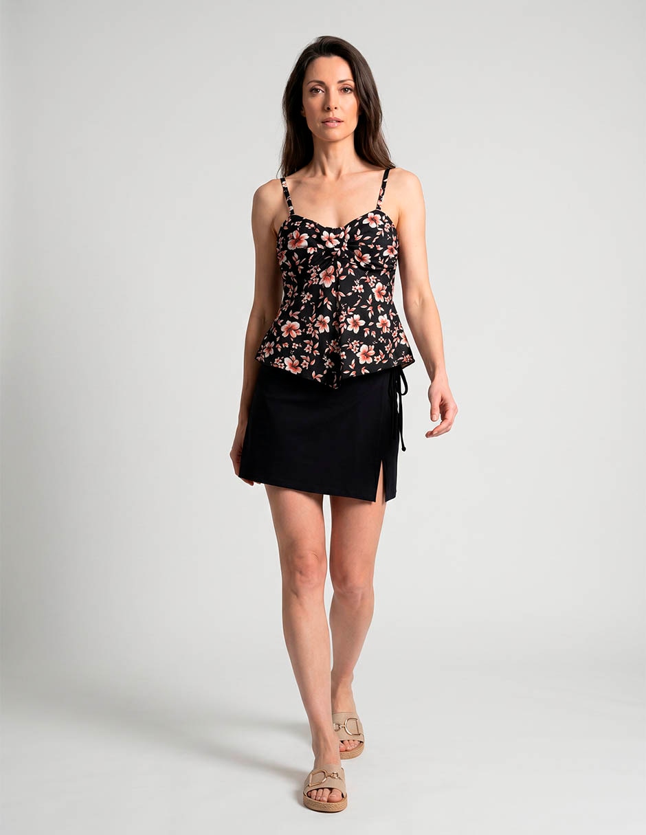 Tankini Estampado Floral Con Copa(S) Preformadas Para Mujer Tankini Estampado Floral Con Copa(S) Preformadas Para Mujer