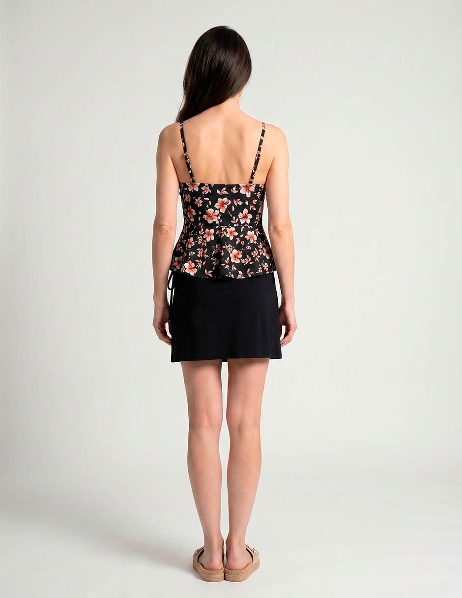 Tankini Michael David Estampado Floral Con Copa(S) Preformadas Para Mujer