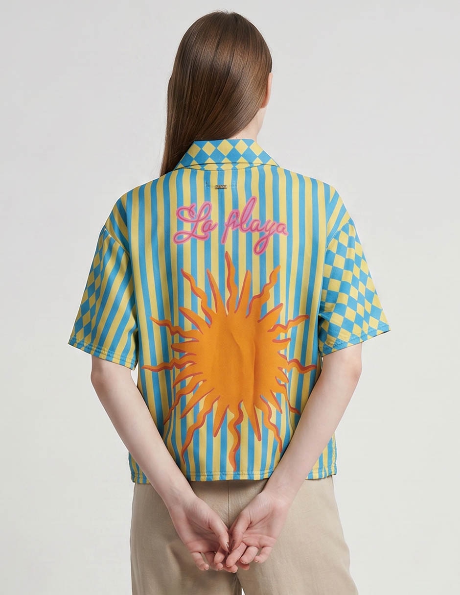 Salida de playa camisa para mujer 5
