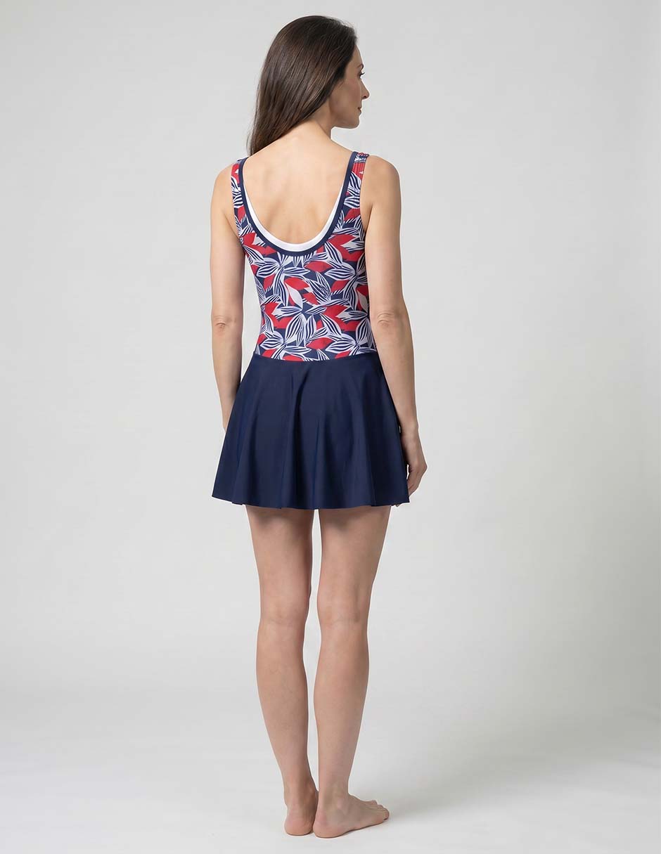 Traje de baño completo estampado floral para mujer 2