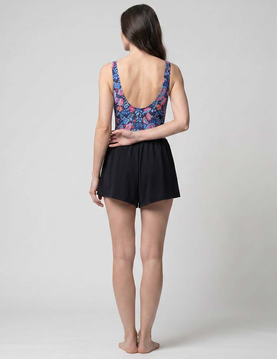 Traje de baño completo estampado floral para mujer