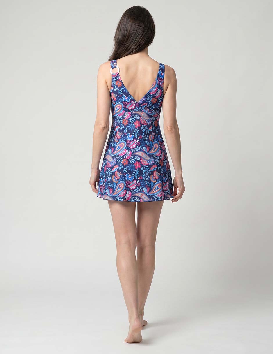 Tankini Estampado Floral Con Copas Preformadas Para Mujer 2
