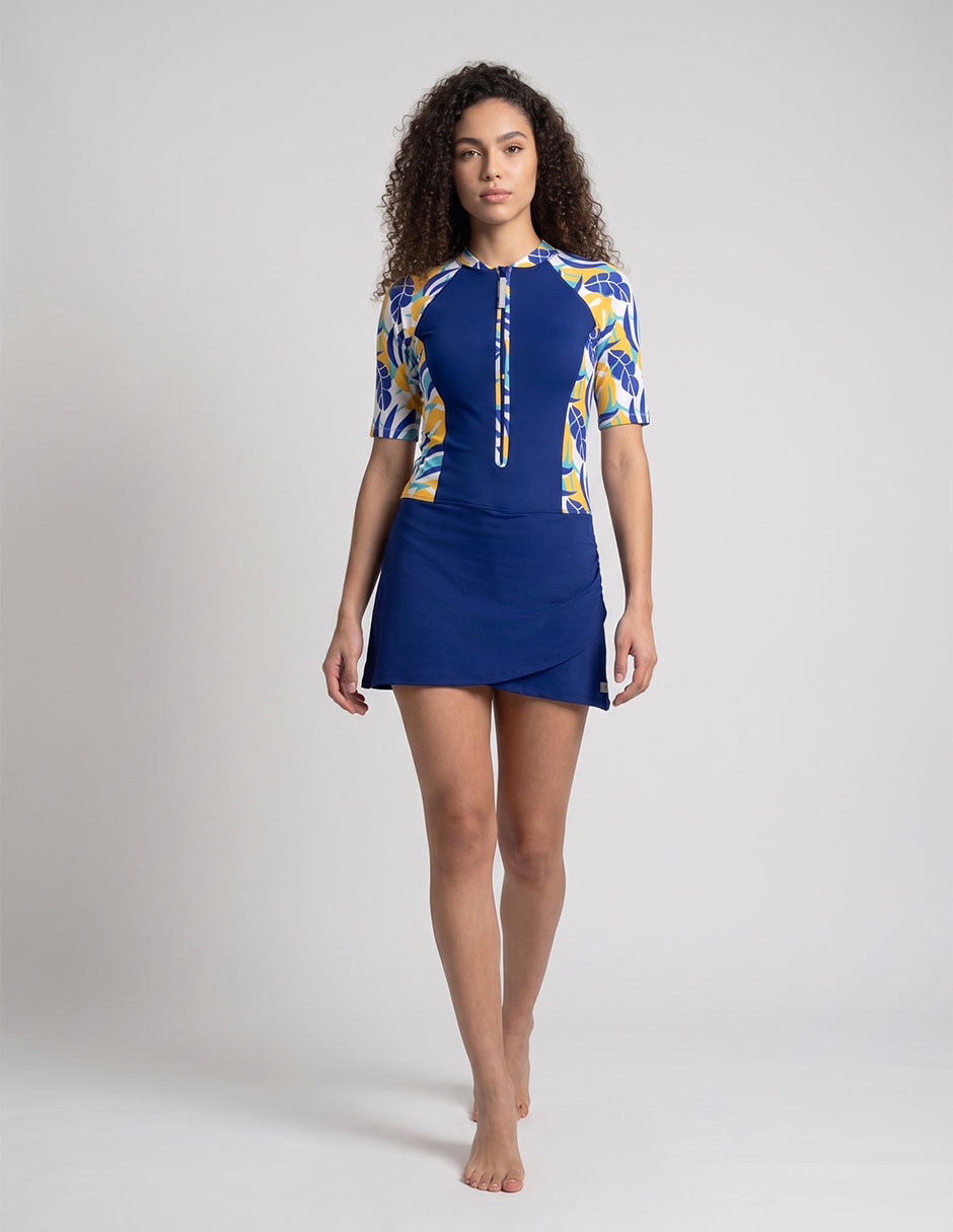 Traje de baño completo estampado floral para mujer Traje de baño completo estampado floral para mujer