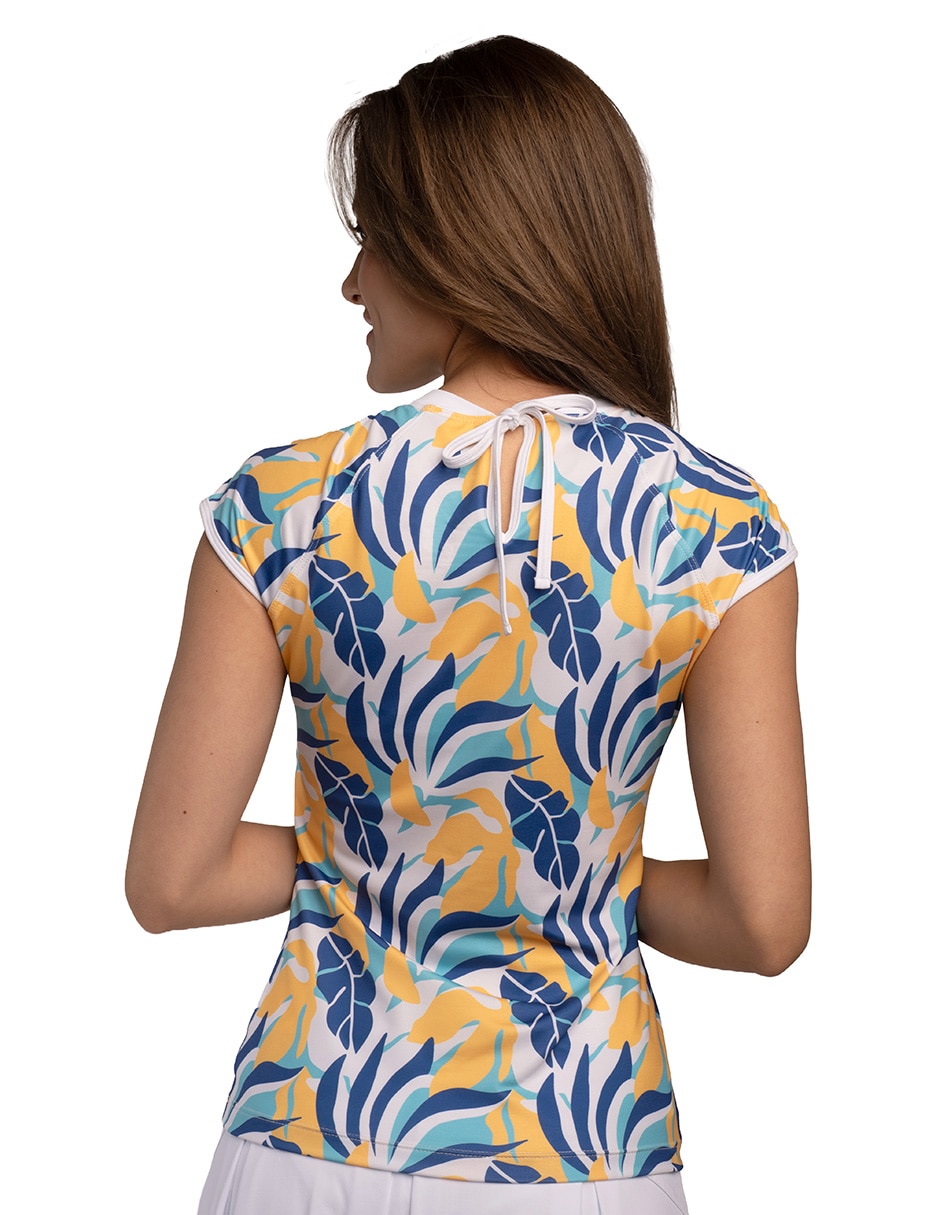 Wetshirt estampado floral para mujer 2