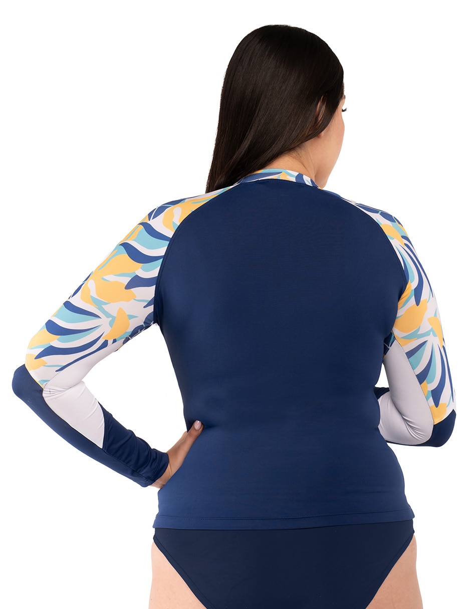 Wetshirt estampado floral para mujer 6