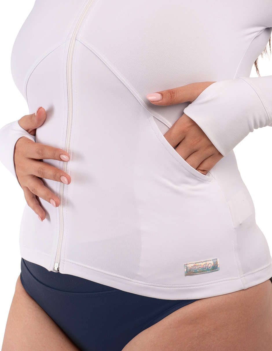 Wetshirt estampado a rayas para mujer 8