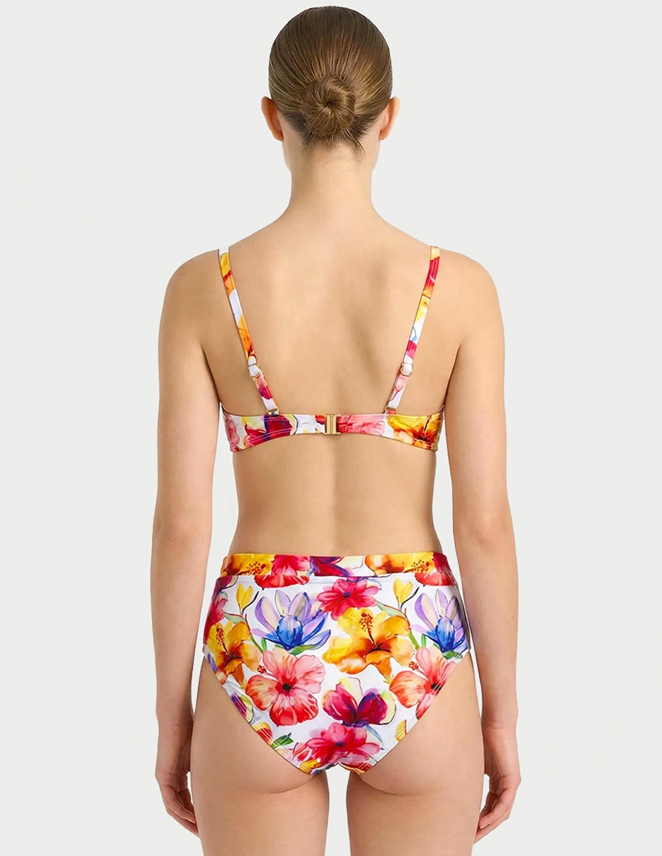 Conjunto bikini estampado floral para mujer
