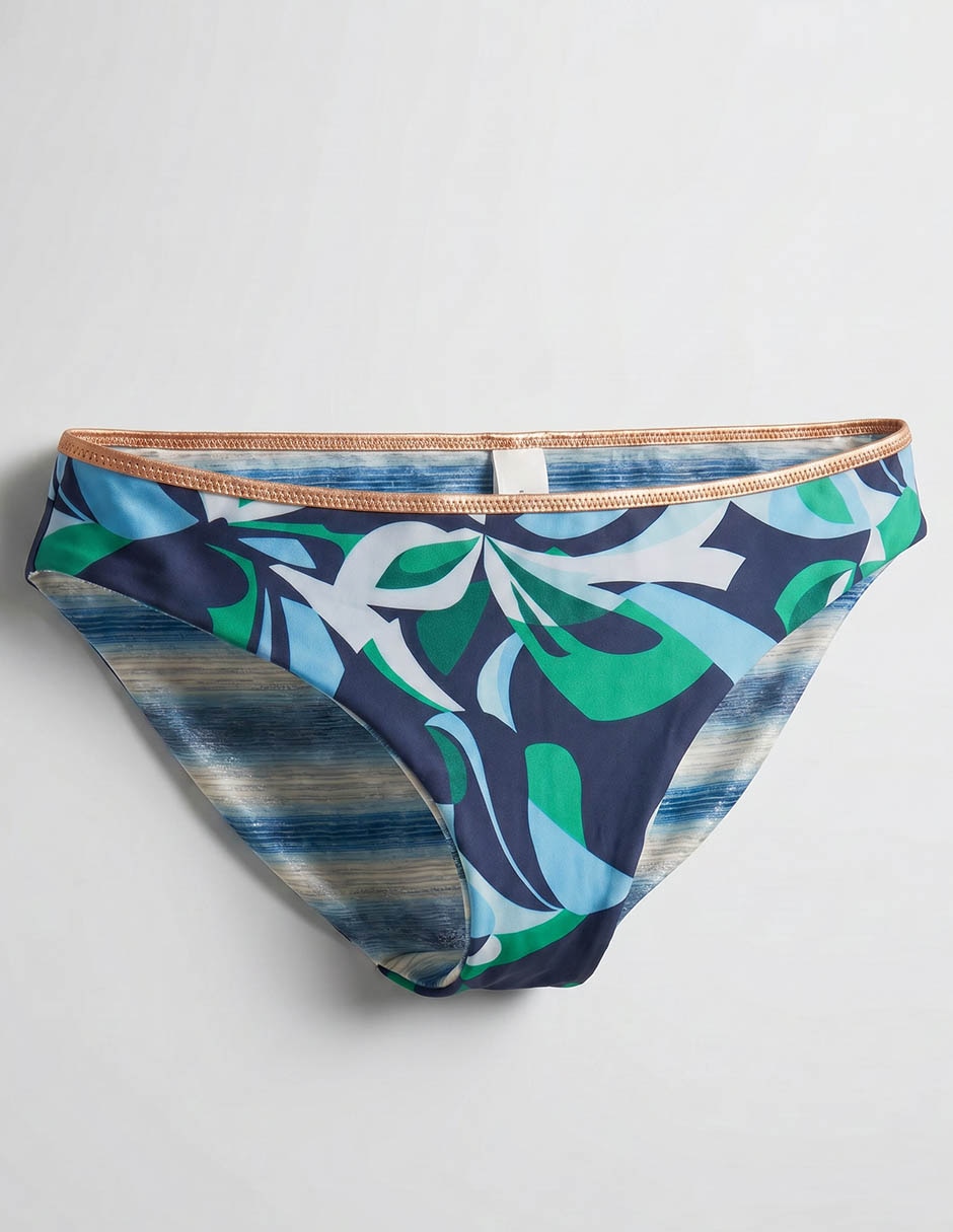 Bikini estampado bloques de color a la cintura para mujer Bikini estampado bloques de color a la cintura para mujer