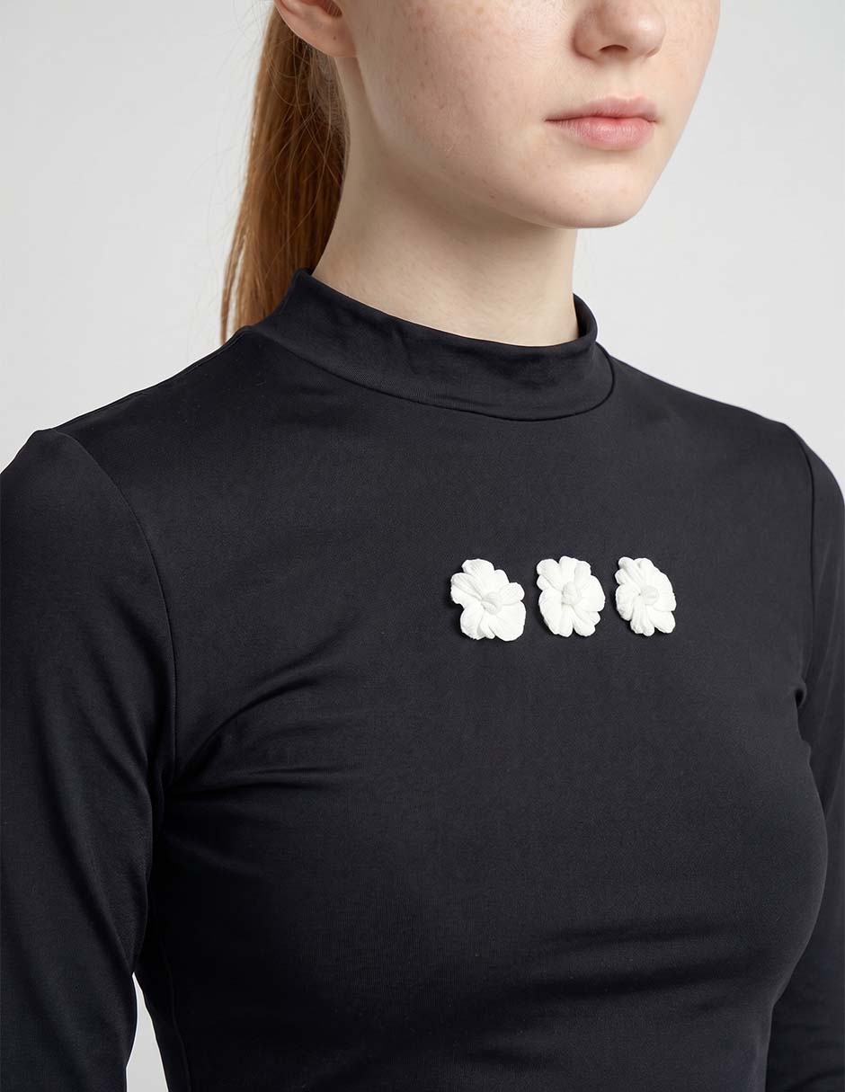 Playera estampado floral para mujer 3