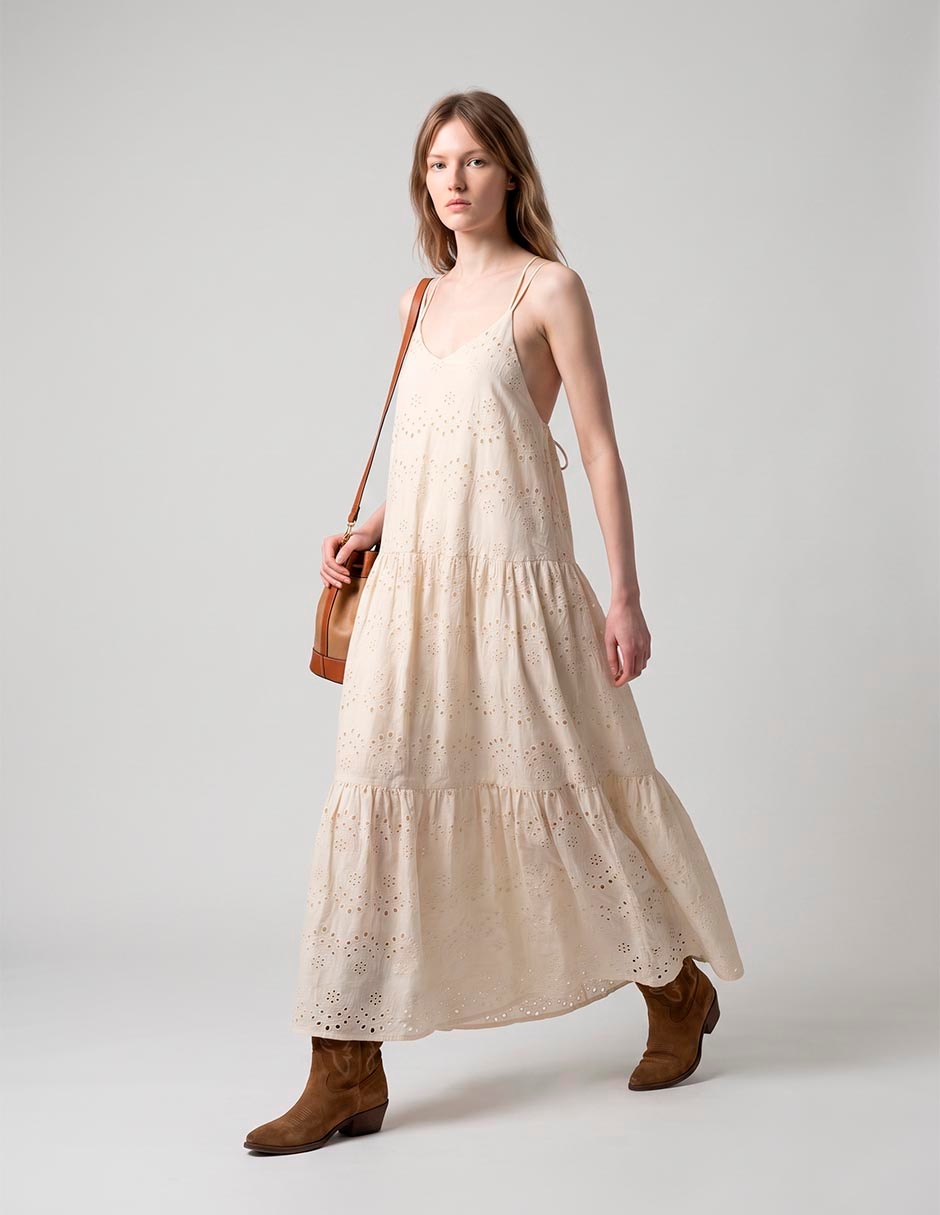 Vestido midi casual para mujer