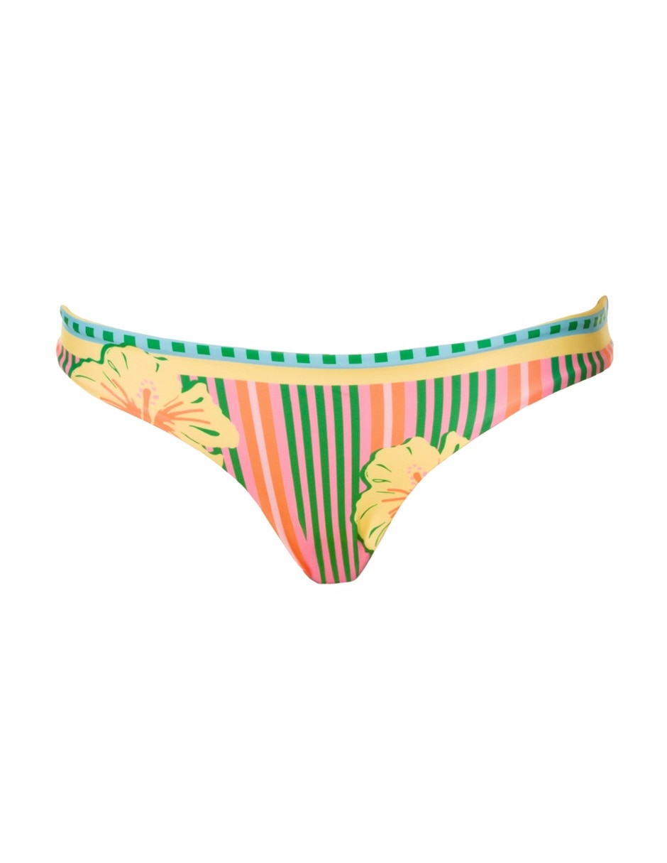 Bikini bikini (si aplica) estampado A rayas a la (si aplica) Cadera para mujer