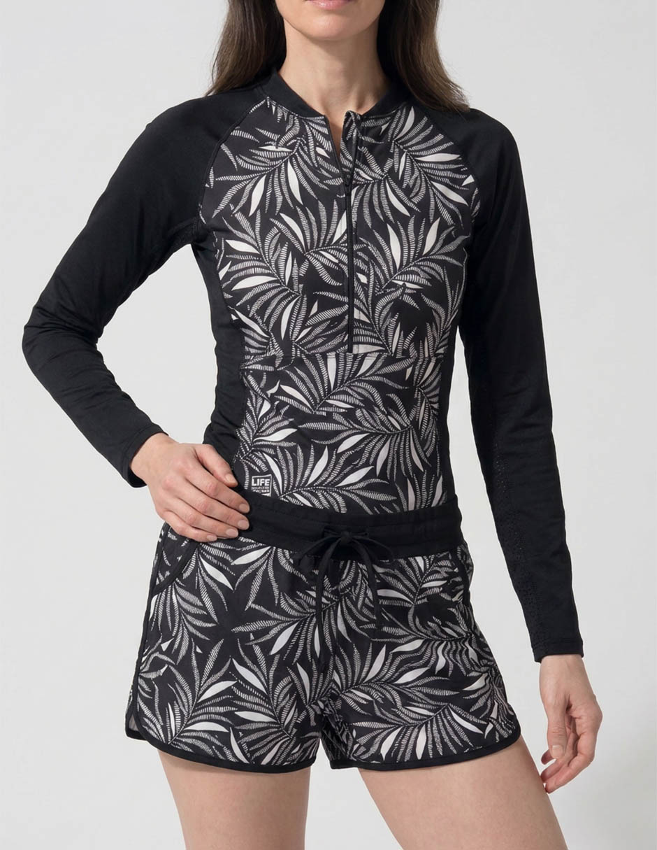 Wetshirt estampado floral para mujer 3
