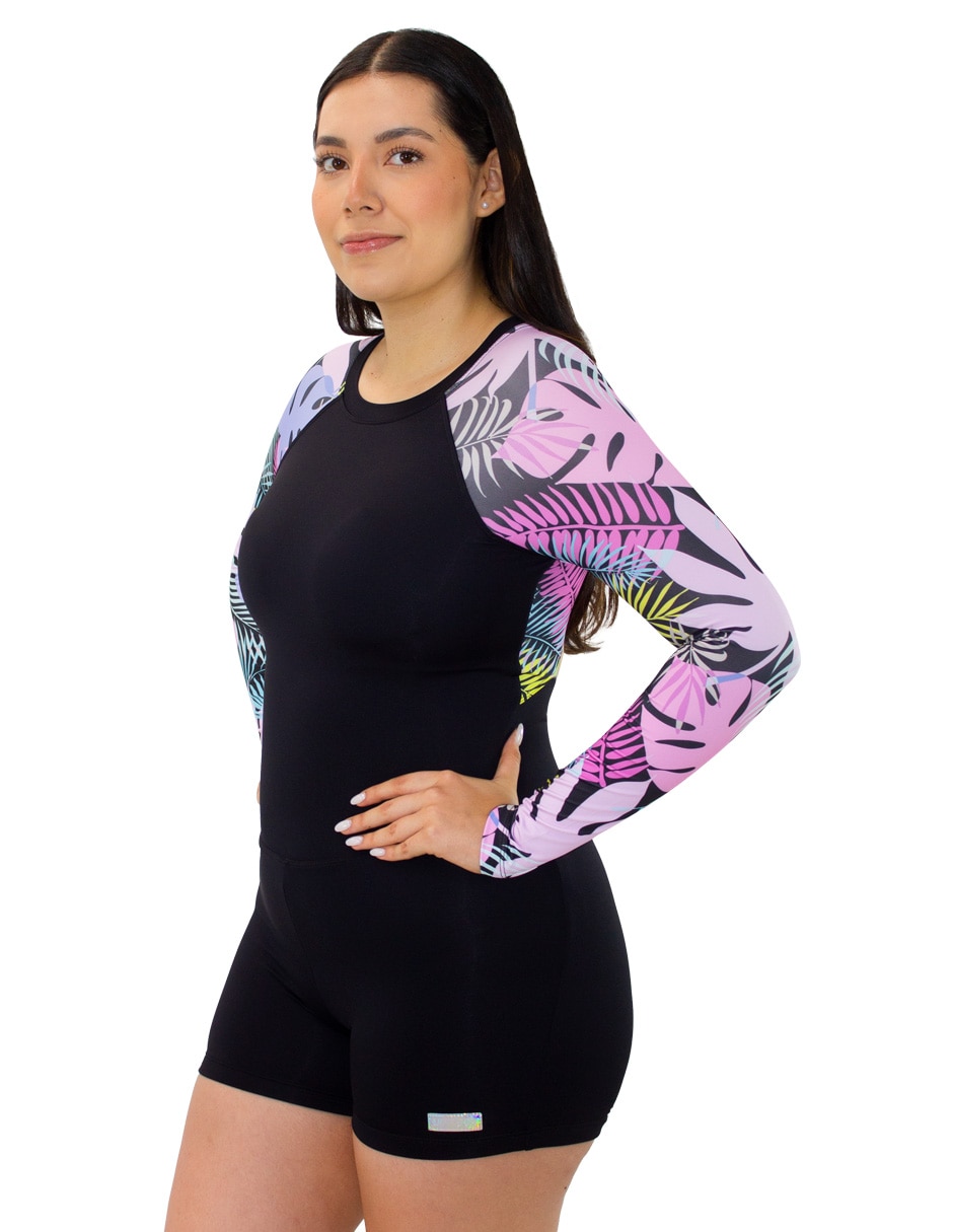 Traje de baño estampado floral para mujer 7