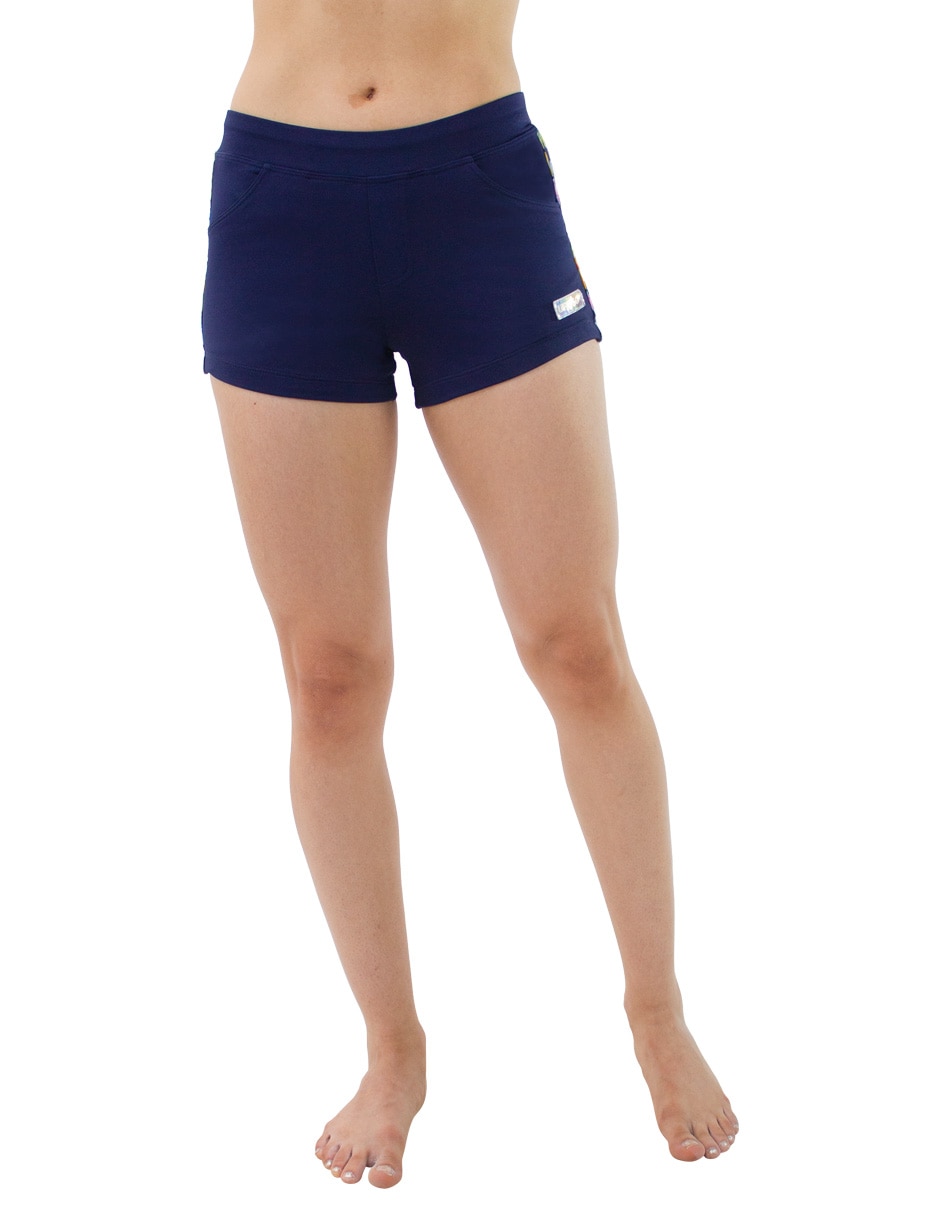 Shorty bikini estampado gráfico a la cintura para mujer