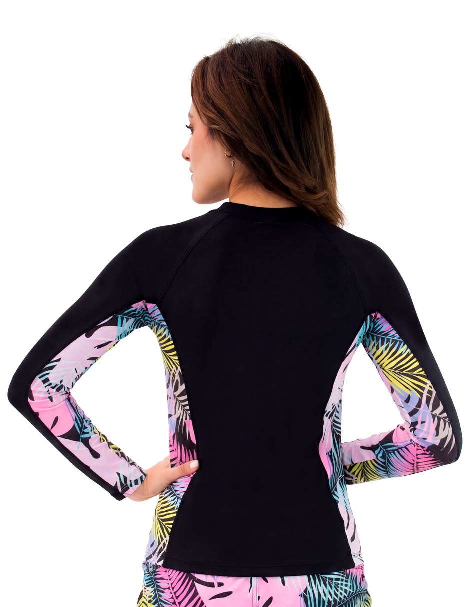 Wetshirt estampado floral para mujer 2