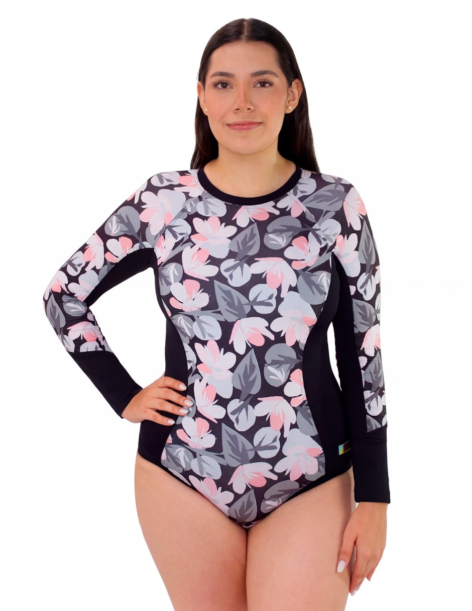 Traje de baño estampado floral para mujer 6