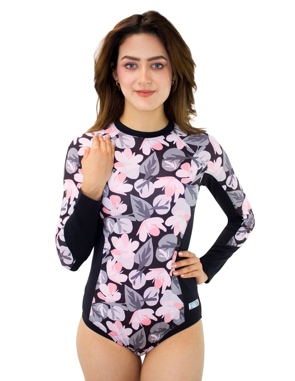 Traje de baño estampado floral para mujer