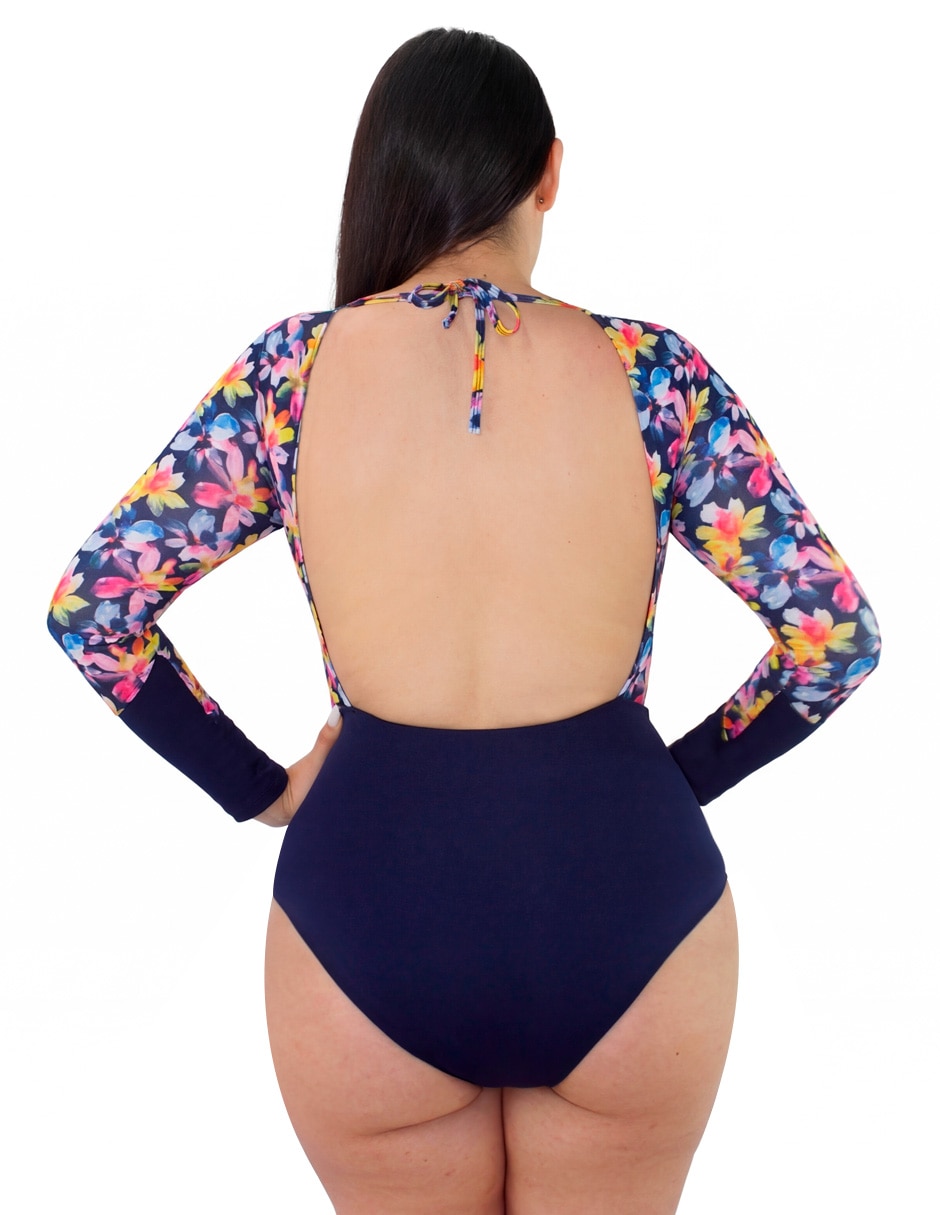 Traje de ba–o estampado floral para mujer 11