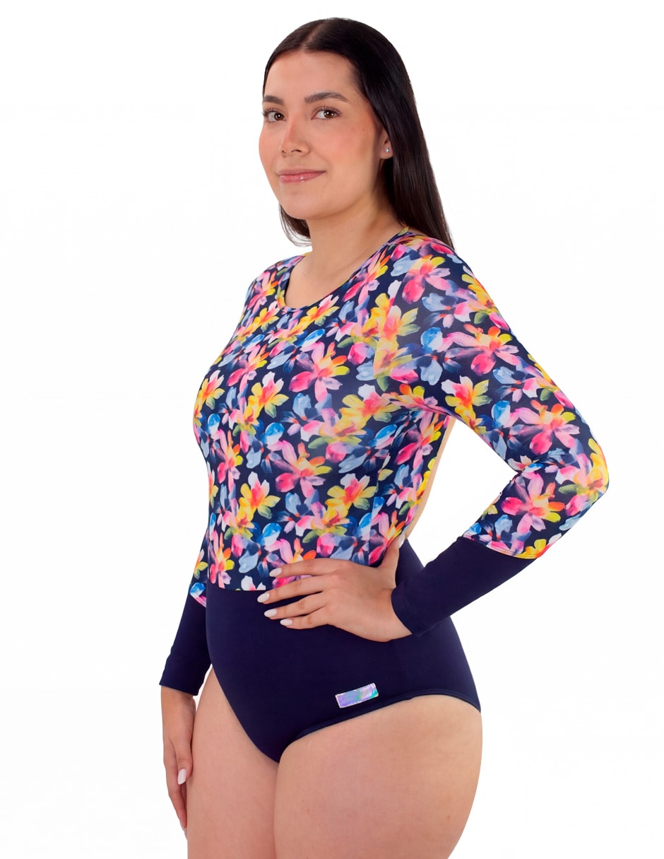 Traje de ba–o estampado floral para mujer 2