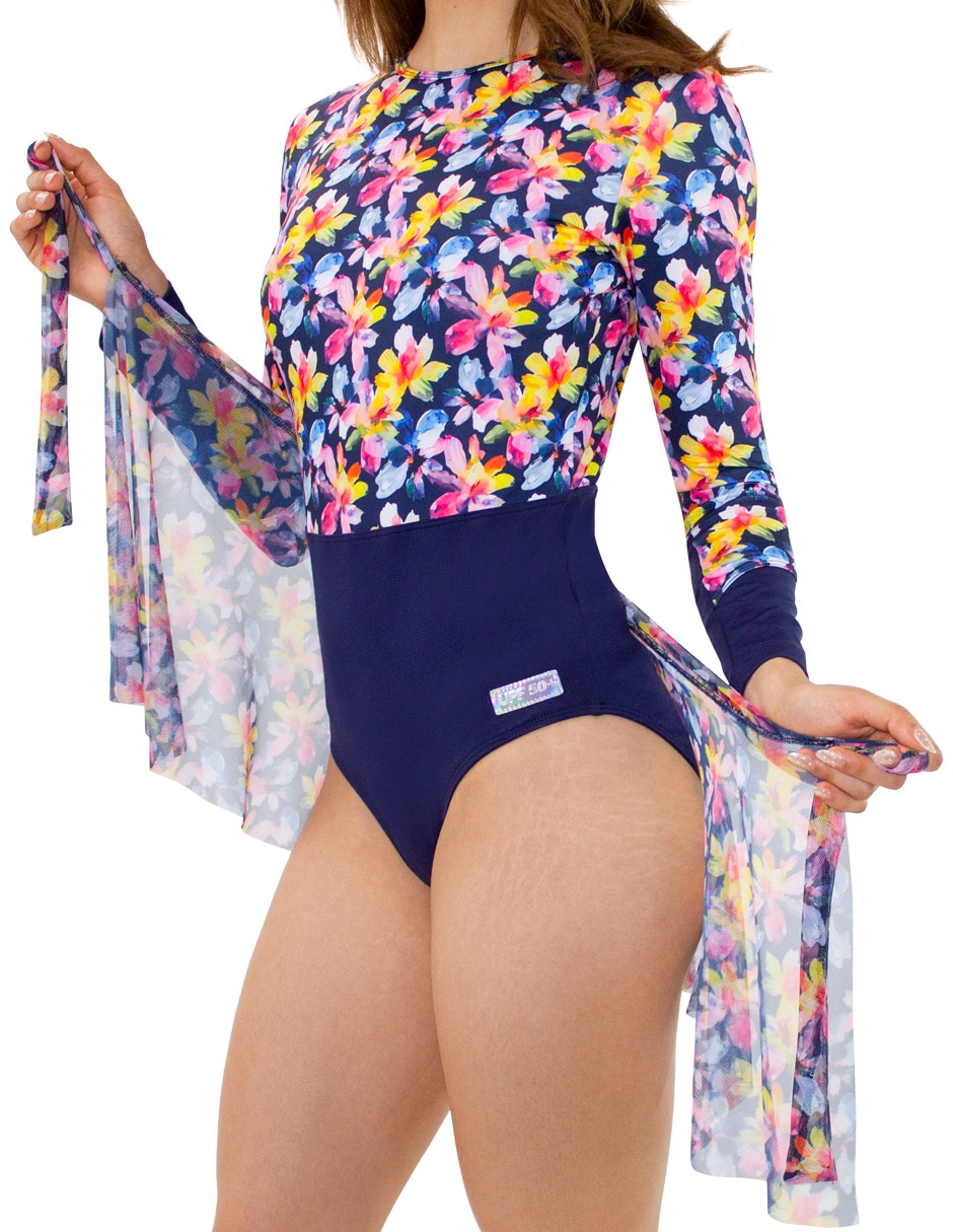 Traje de ba–o estampado floral para mujer 9