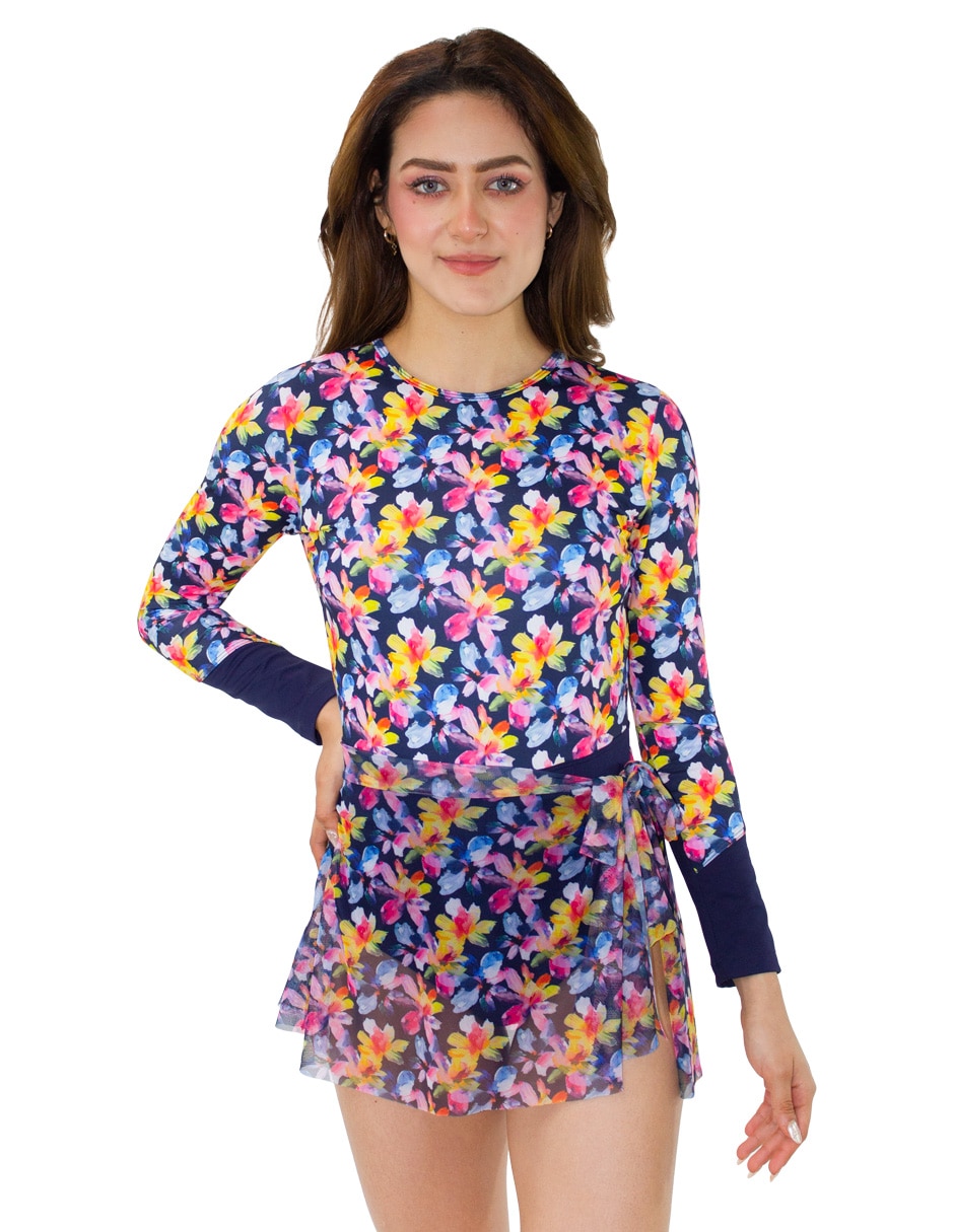 Traje de ba–o estampado floral para mujer Traje de ba–o estampado floral para mujer