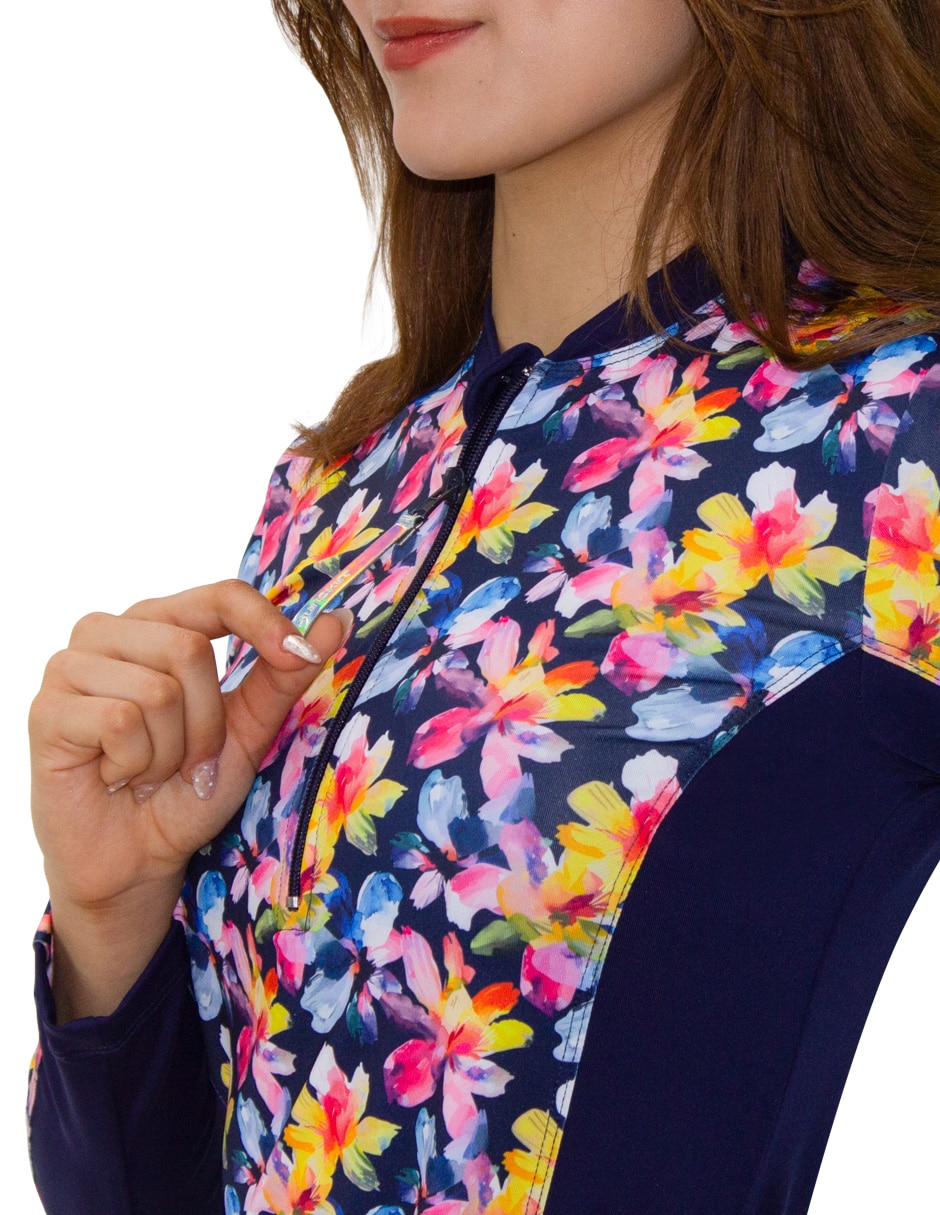 Wetshirt estampado floral para mujer 3
