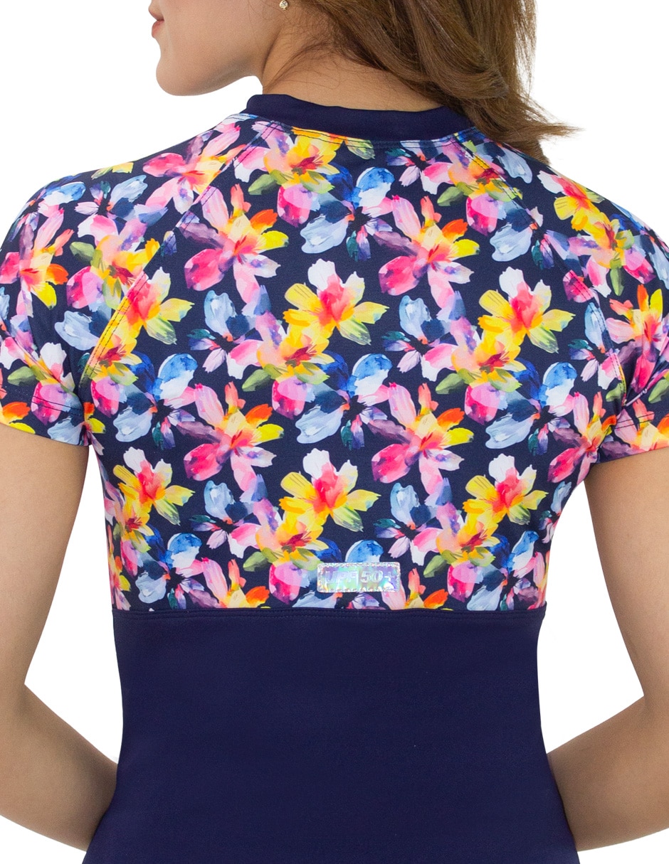 Wetshirt estampado floral para mujer 3