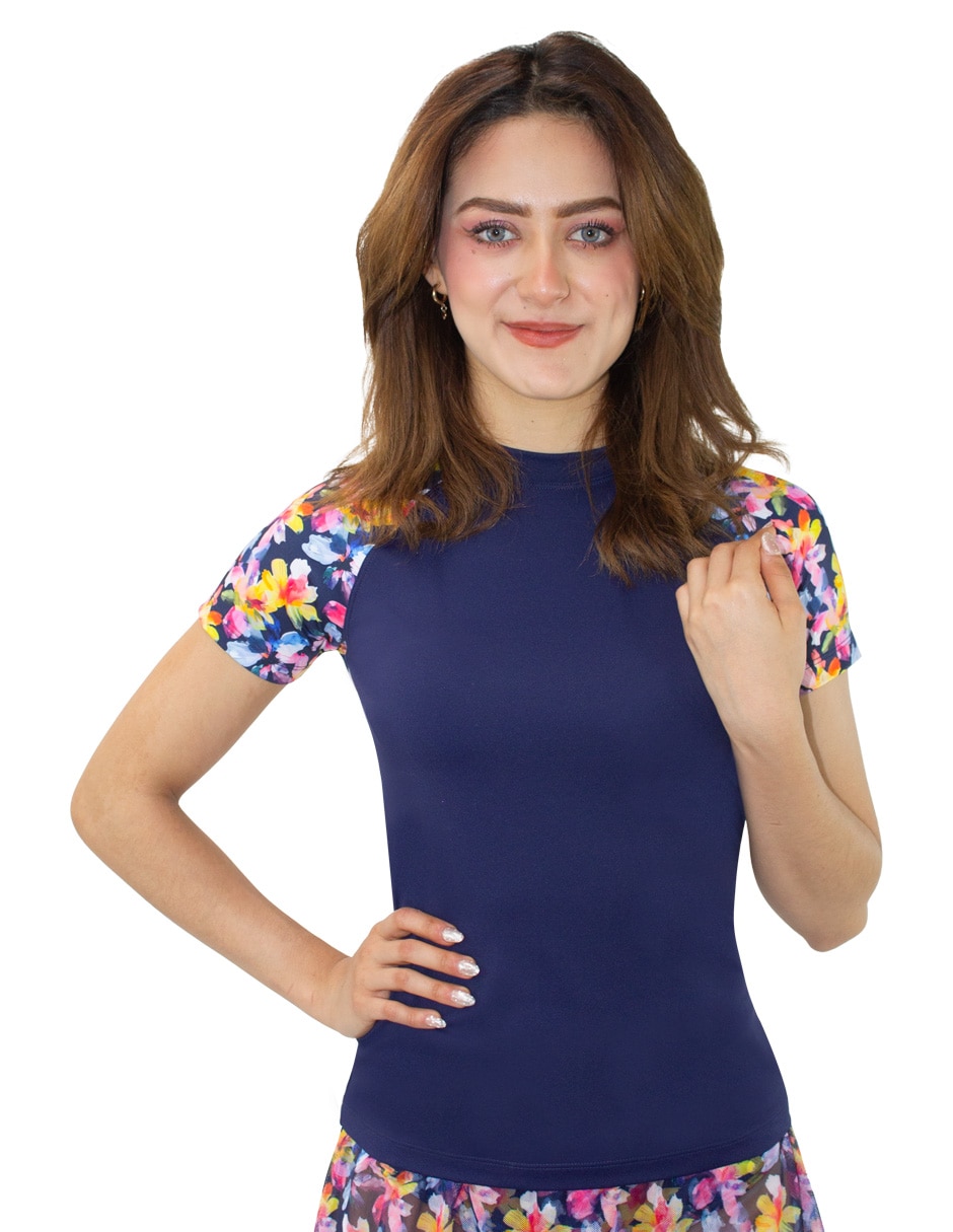 Wetshirt estampado floral para mujer Wetshirt estampado floral para mujer