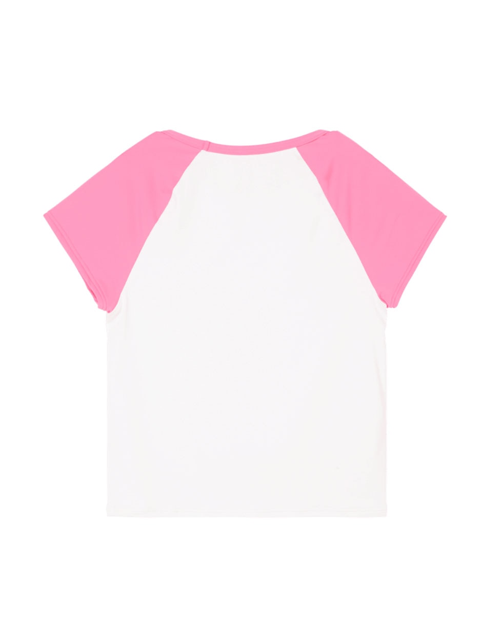 Wetshirt estampado logo para mujer 3