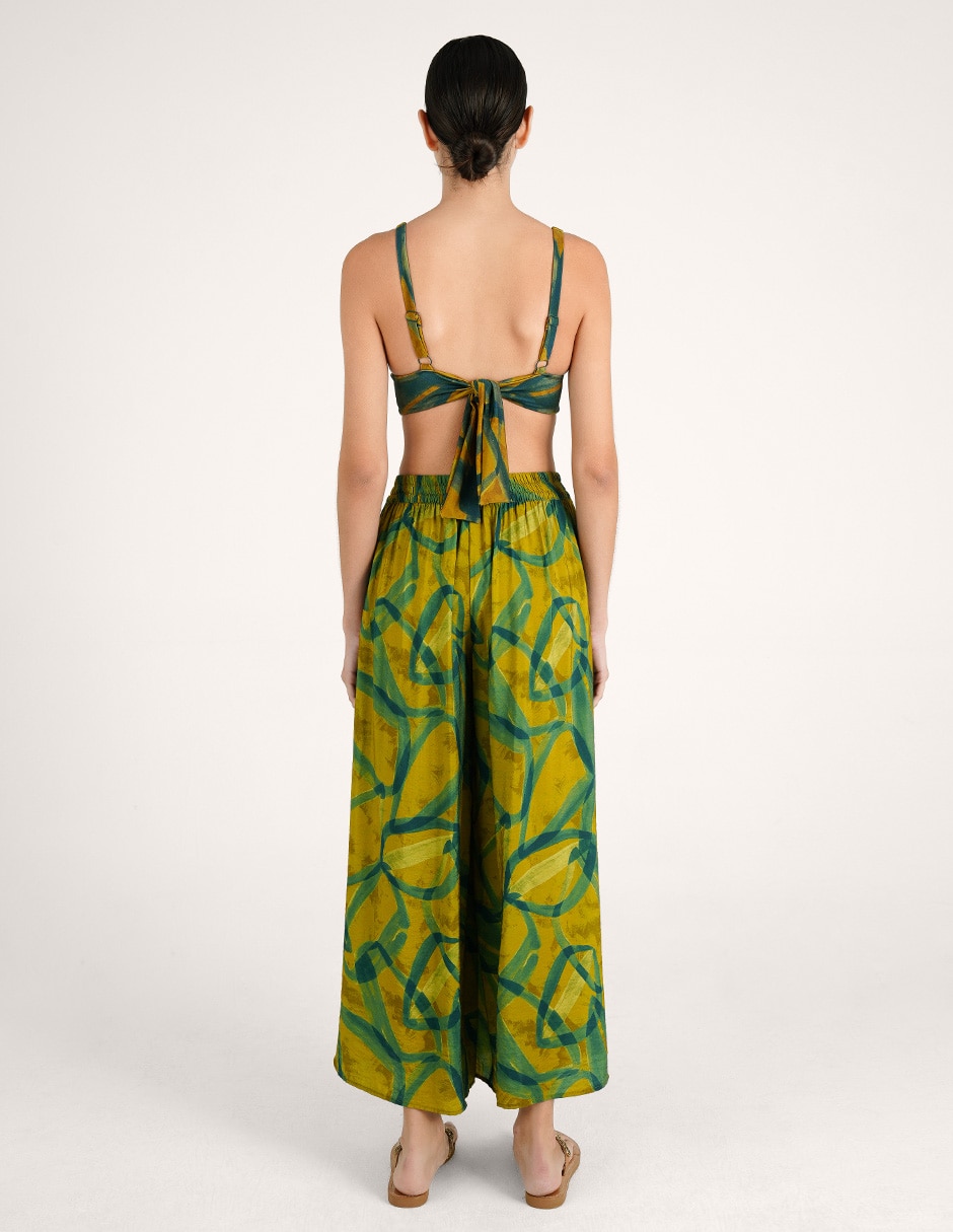 Pantalón relaxed zingara amplio para mujer 2