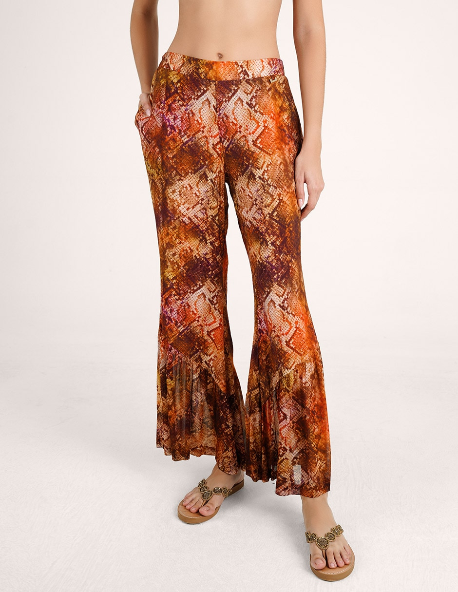 Pantalón zingara acampanado para mujer Pantalón zingara acampanado para mujer