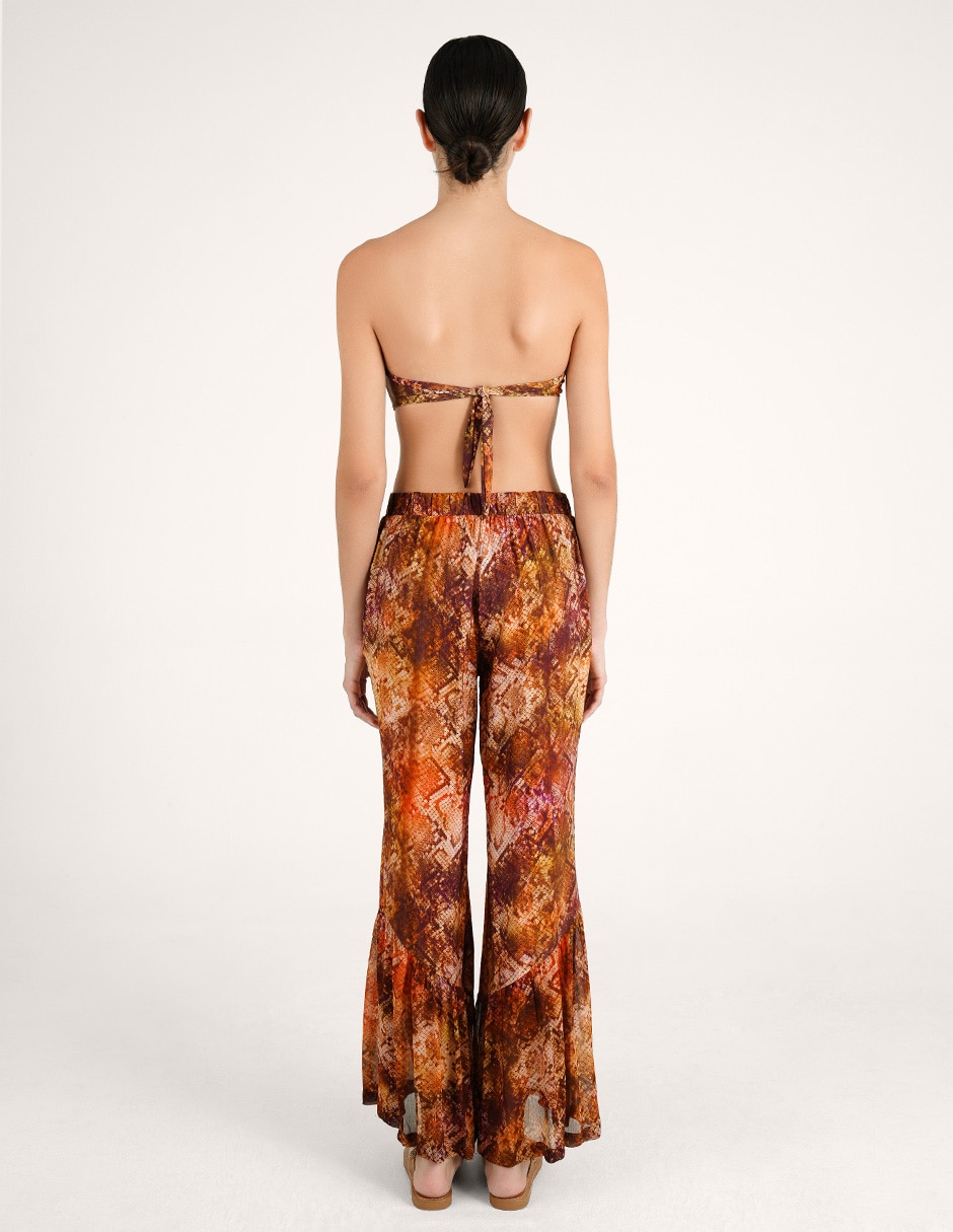 Pantalón zingara acampanado para mujer 5