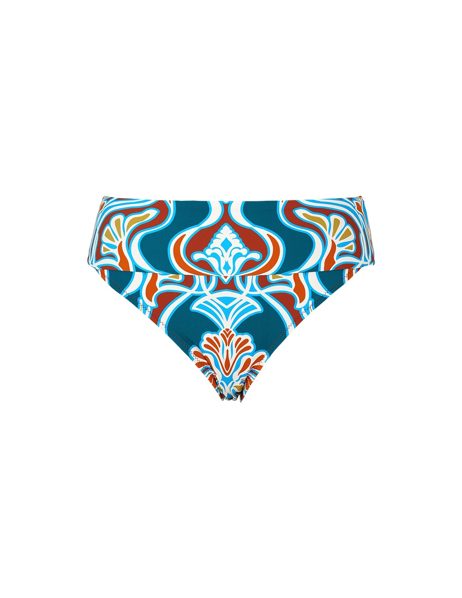 Bikini zingara estampado macroprint a la cadera para mujer