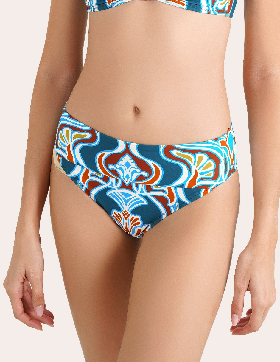 Bikini bikini (si aplica) estampado Macroprint a la (si aplica) Cadera para mujer
