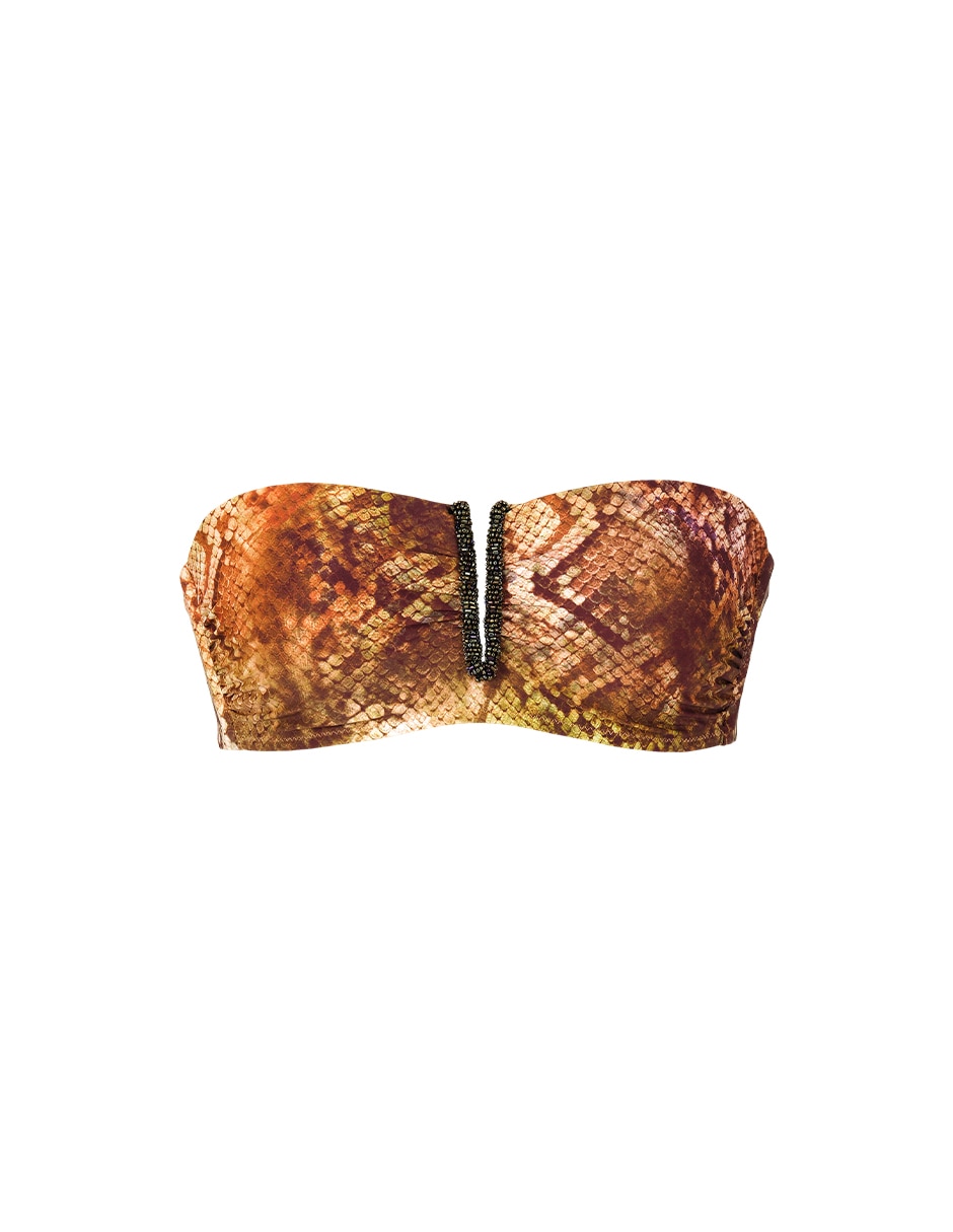 Top bikini zingara con copas removibles para mujer Top bikini zingara con copas removibles para mujer
