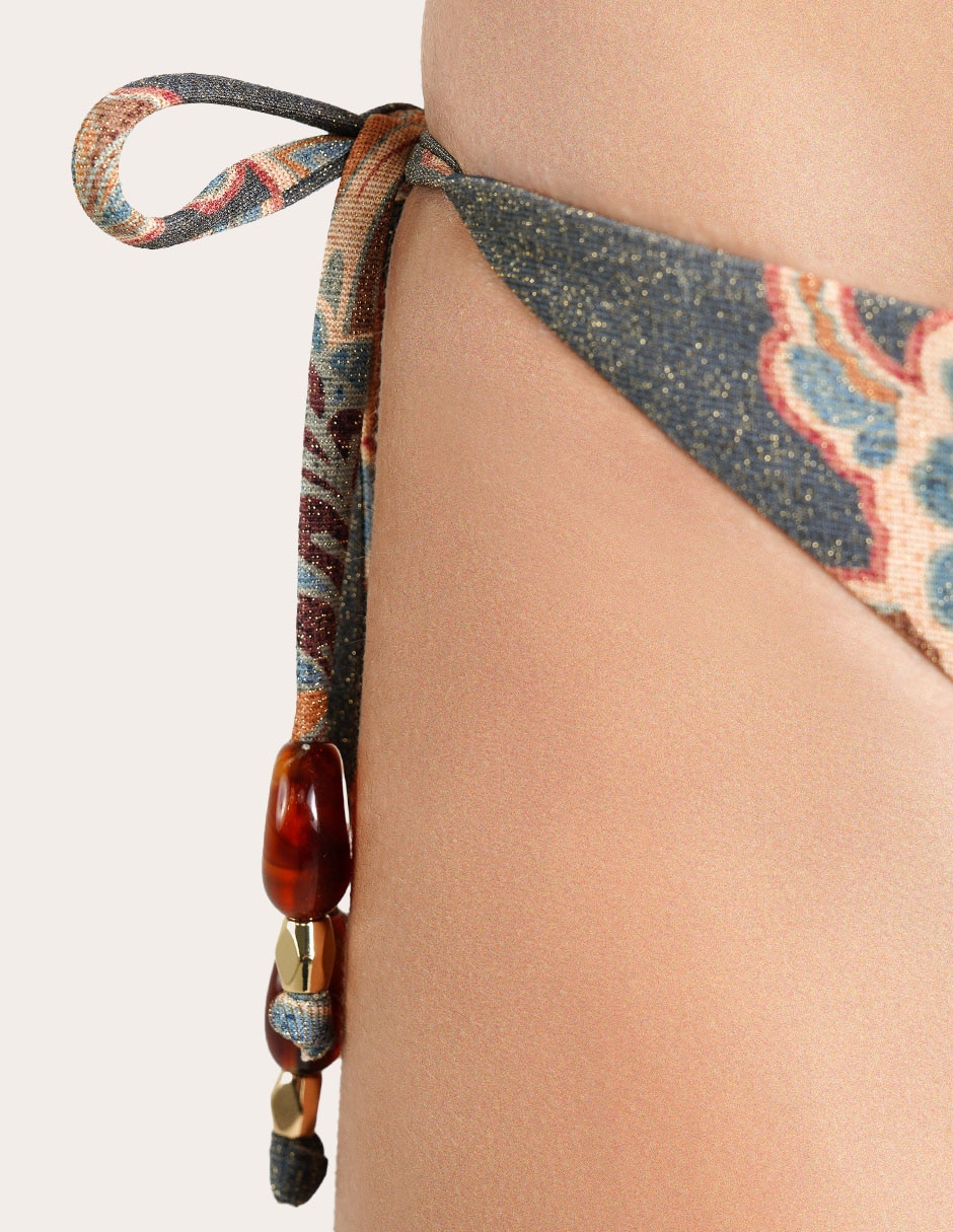 Bikini estampado paisley a la cadera para mujer 3