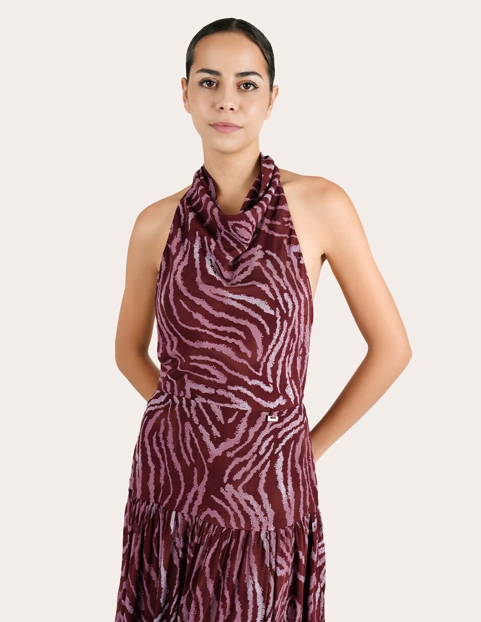Vestido largo playa zafira para mujer 4