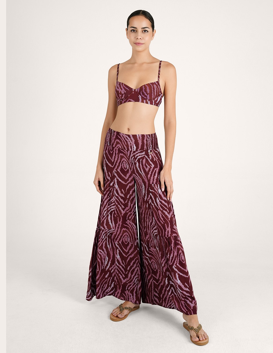 Pantalón Coulotte amplio para mujer 4