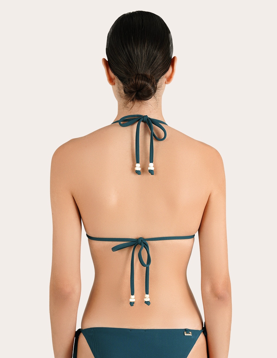 Top bikini zingara con copas removibles para mujer