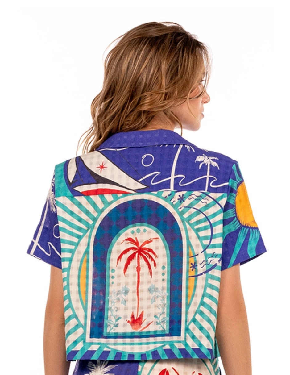 Blusa manga corta para mujer 3
