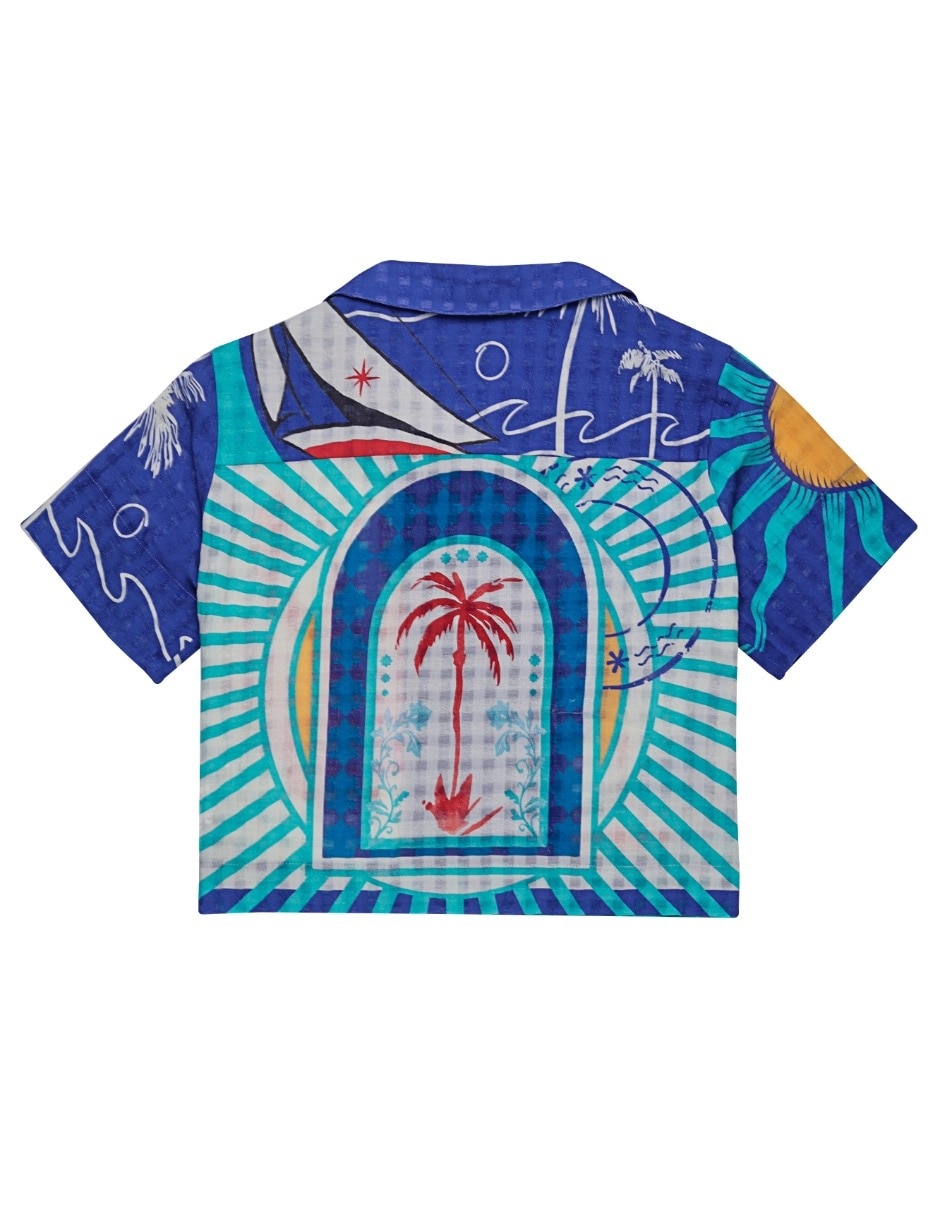 Blusa manga corta para mujer 5