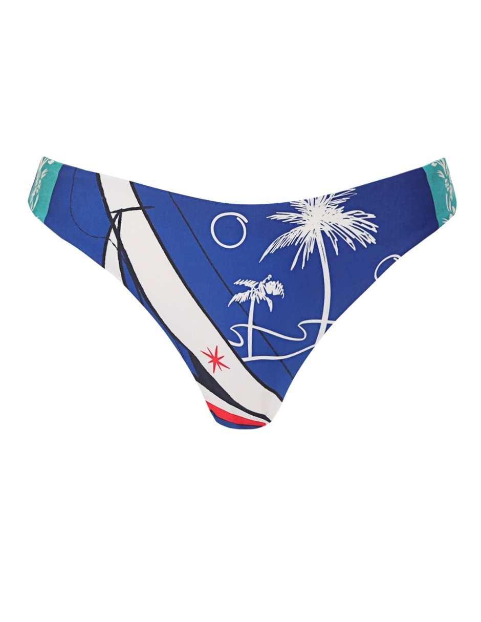 Bikini estampado a la cintura para mujer 5
