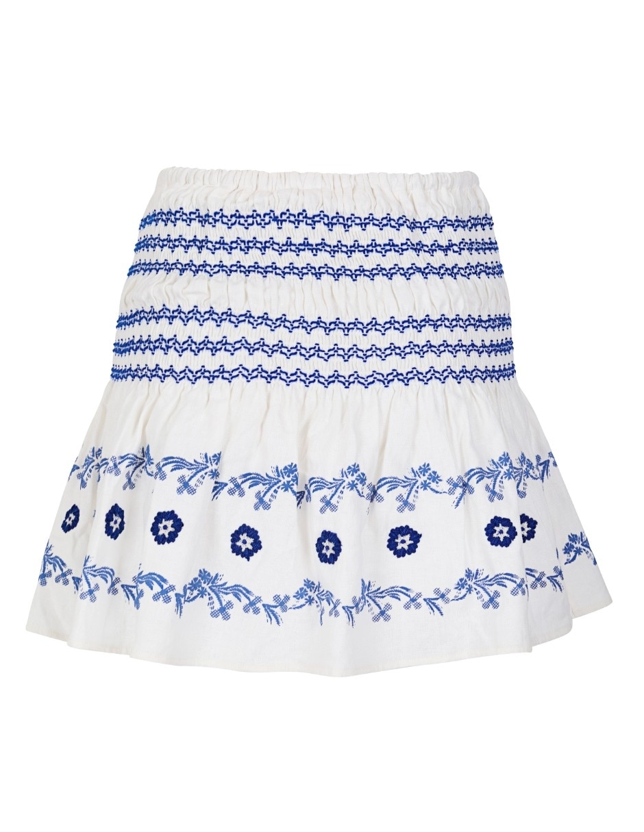 Falda Mini de Lino a la (si aplica) Cadera 2