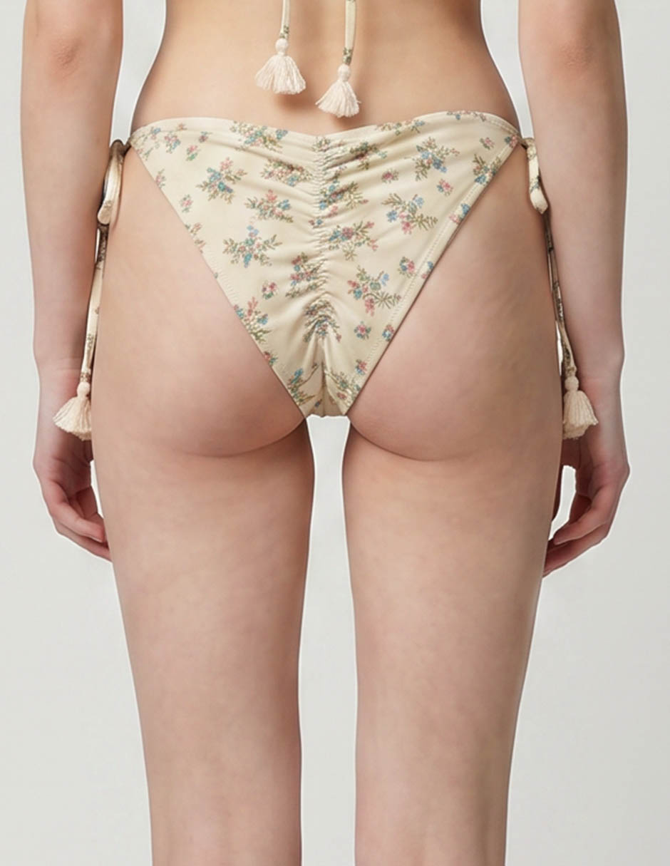 Bikini agua bendita estampado floral a la cadera para mujer