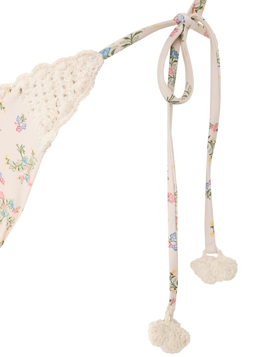 Bikini agua bendita estampado floral a la cadera para mujer