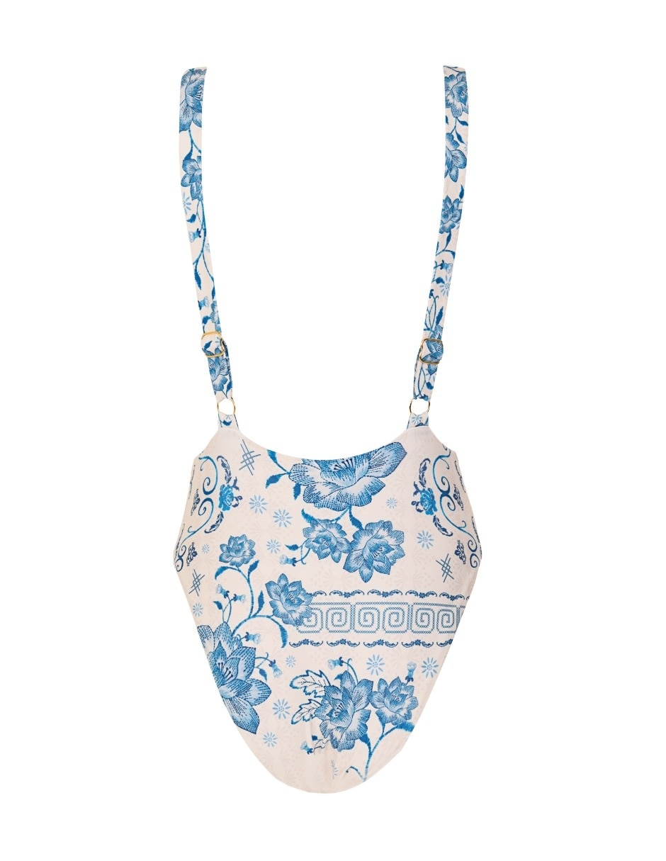 Traje de baño completo  Agua Bendita estampado floral para mujer