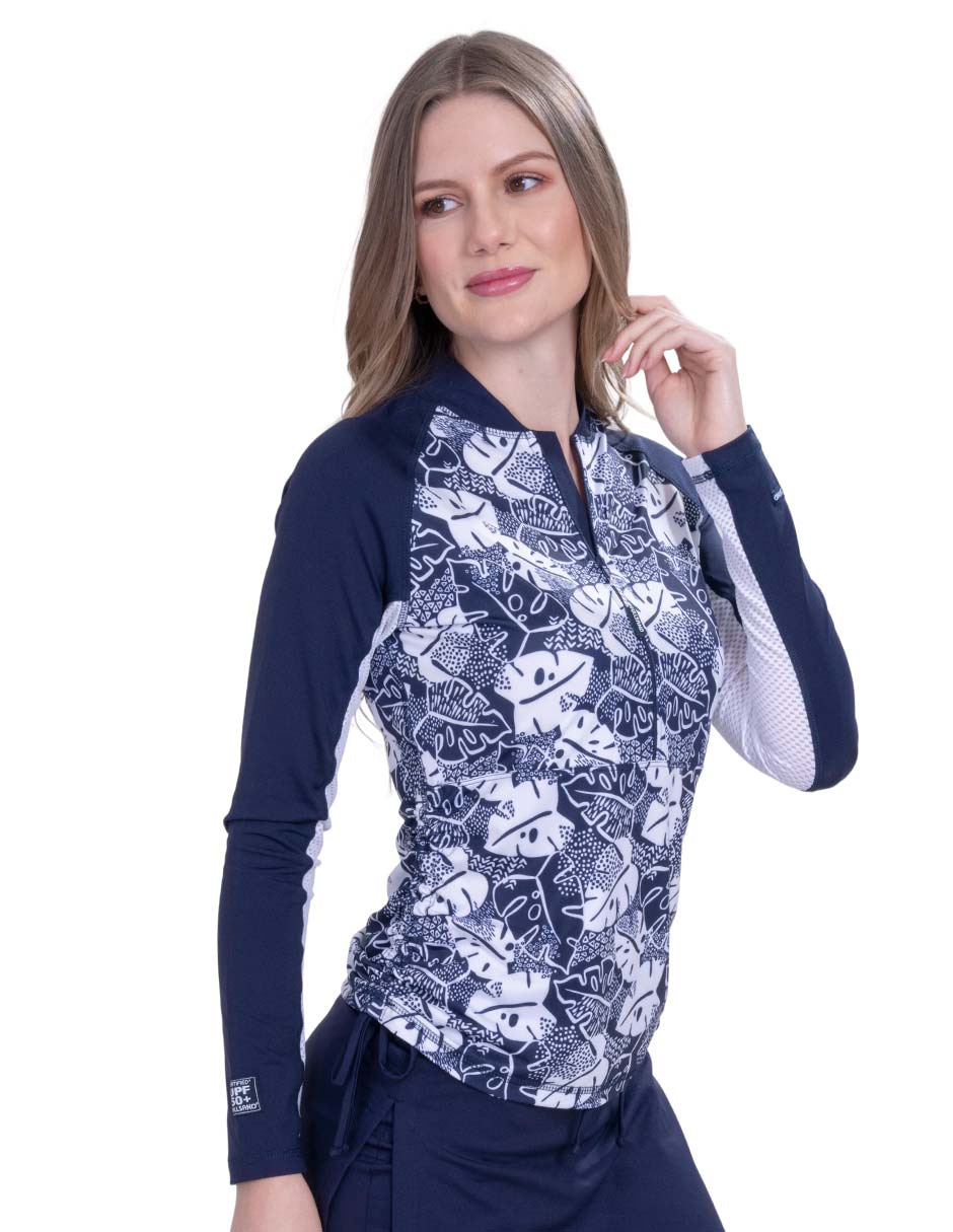Wetshirt estampado floral para mujer
