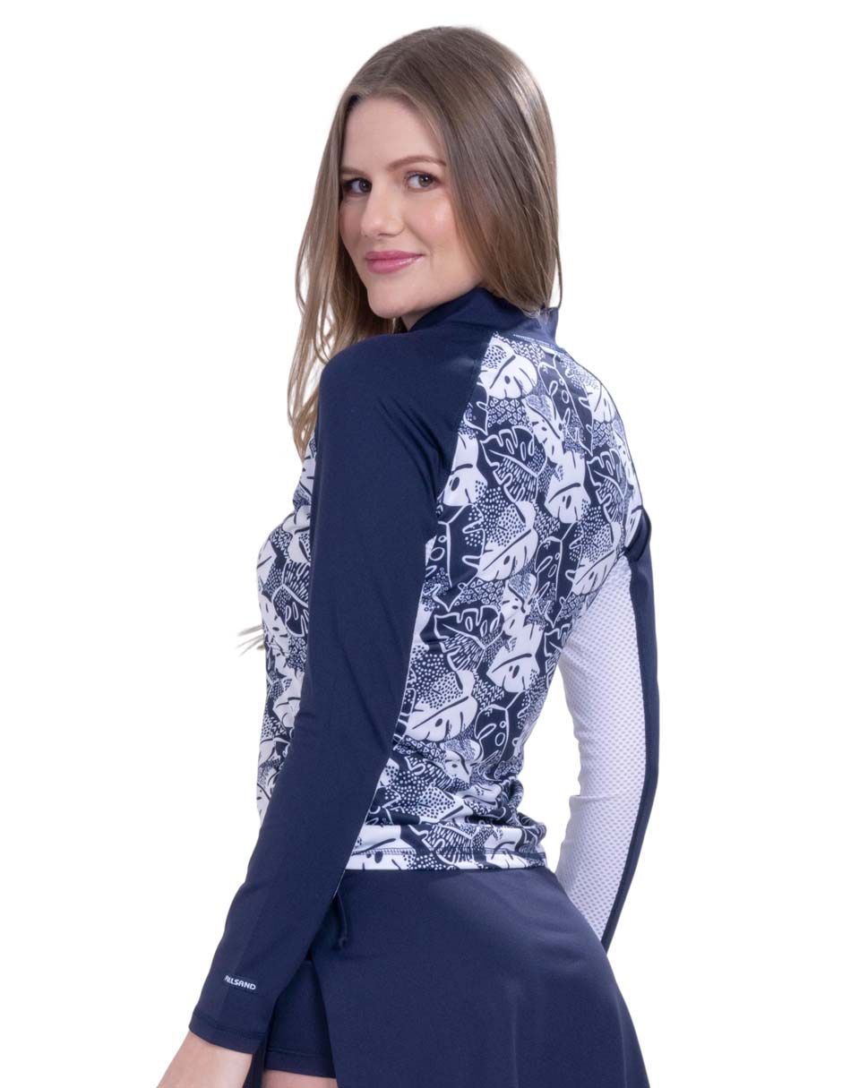 Wetshirt estampado floral para mujer 5